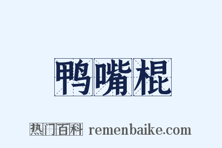 鸭嘴棍是什么意思的图片